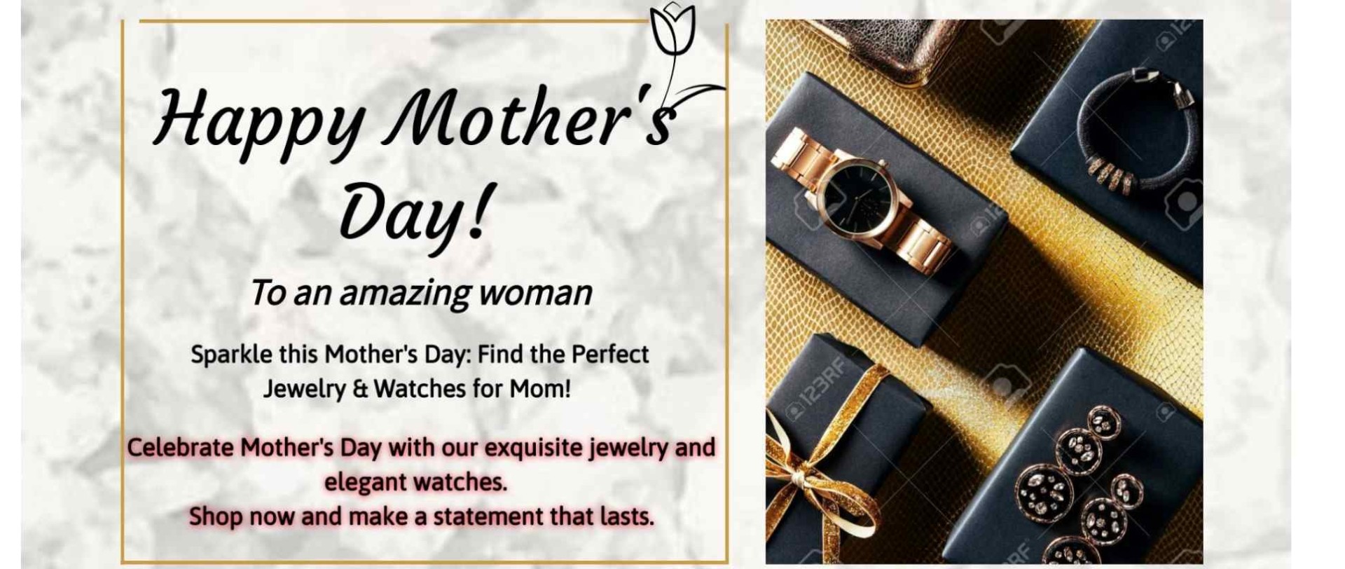 Happy Mothers day ! Sparkle this Mothers day: Find the perfect Jewellery & Watch for mum
