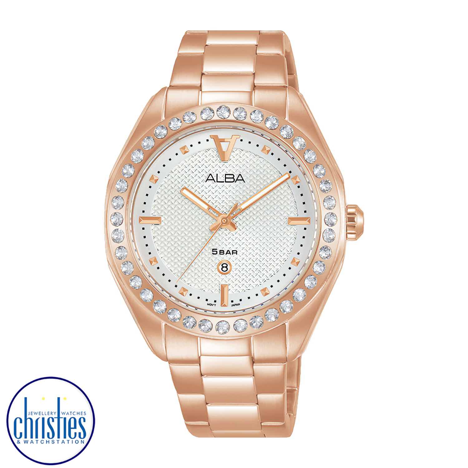 AH7Y18X1 ALBA Prestige Ladies Pink Gold Watch ALBA watch original price