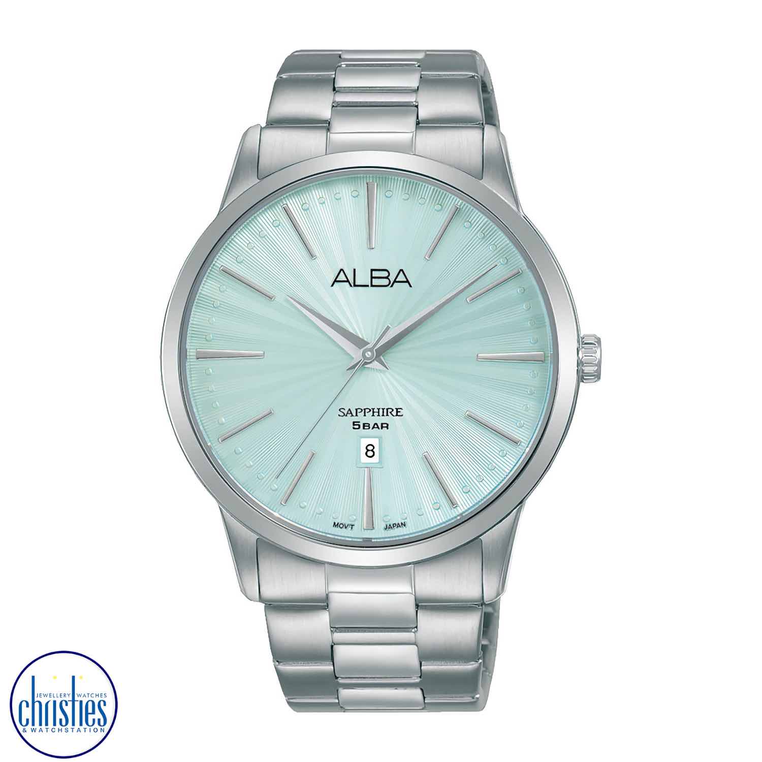 AG8L15X1 Alba Prestige Light Blue Patterned Dial  Analogue Dress Watch. unique engagement rings nz  Alba AG8L15X1 is an elegant, stylish men's analog watch that combines classic design and modern technology.