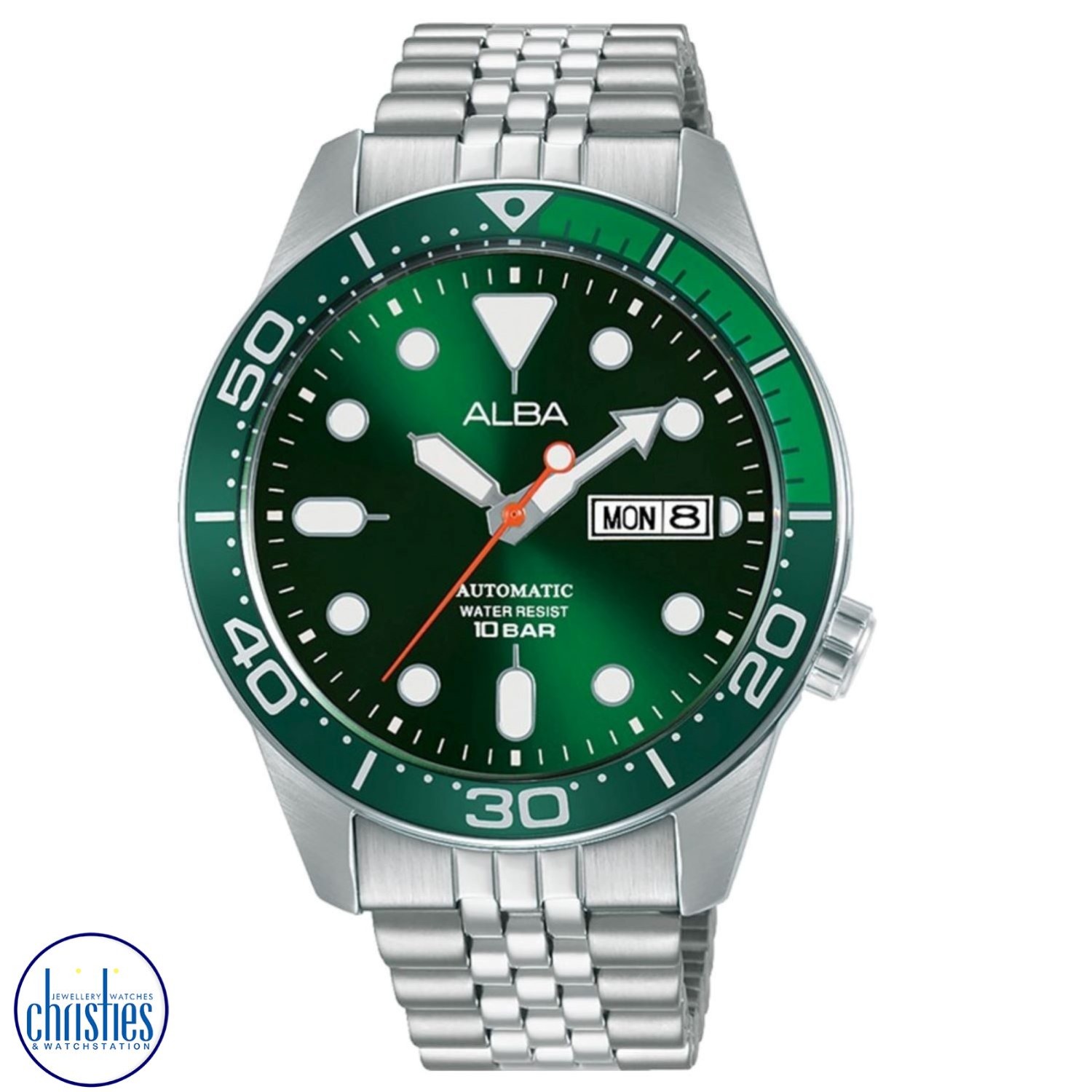 AL4187X1-ALBA MENS GREEN  DIAL AUTOMATIC WATCH. unique engagement rings nz  Alba AL4187X1  is an elegant and stylish mens analog watch that combines classic design with modern technology.