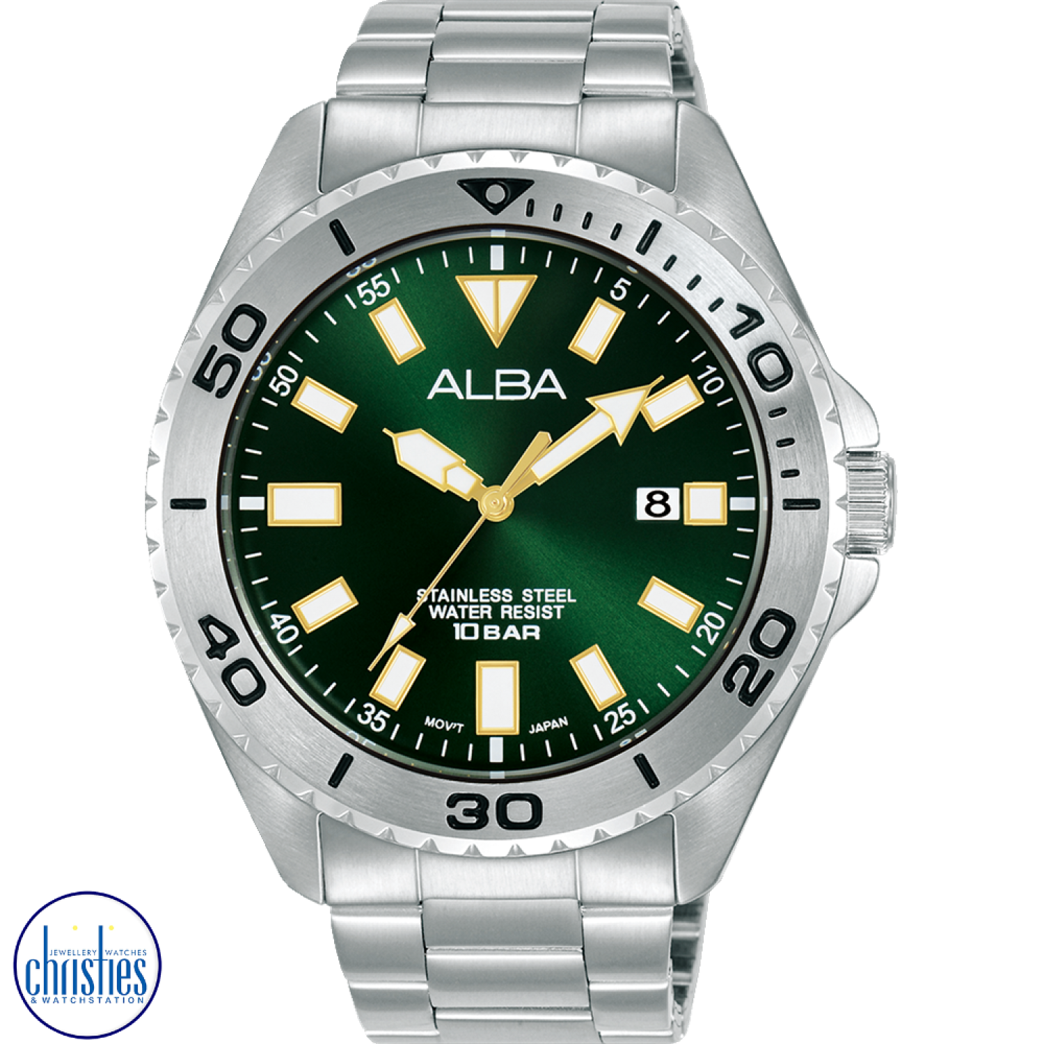 AS9Q41X ALBA WORKMAN SPORTS GREEN DIALWATCH. Alba AS9Q41X is an elegant and stylish mens analog watch that combines classic design with modern technology.