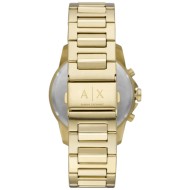 AX1721 A|X Armani Exchange Chronograph Gold Tone Black Dial Watch