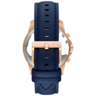 AX1723 A|X Armani Exchange Chronograph Blue Leather Strap Blue Dial Watch