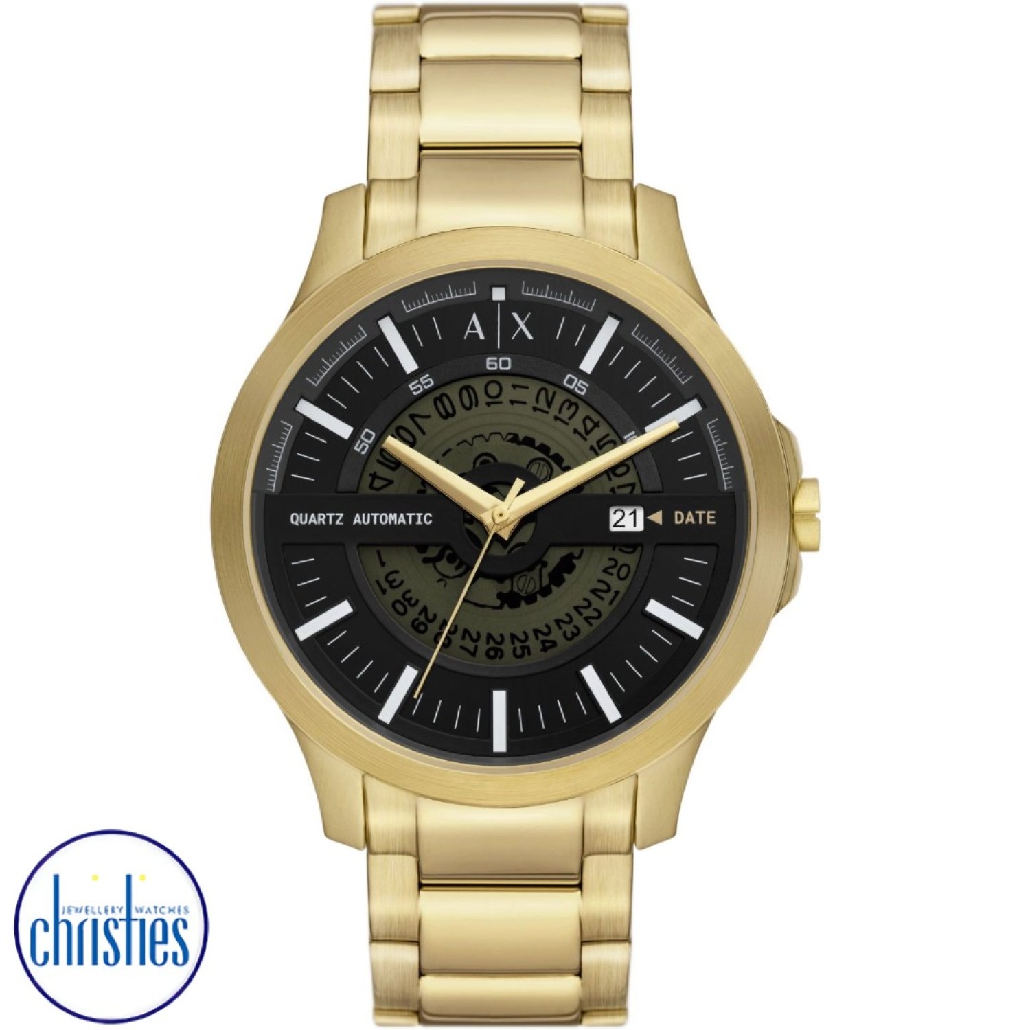 Christies Jewellery - AX2449 Armani Exchange Gold-Tone Watch Watches Auckland NZ AX2449 Armani Exchange Gold-Tone Watch AX2443 Armani Exchange NZ- Location Auckland - Free Delivery - Afterpay, Laybuy and Zip the easy way to pay