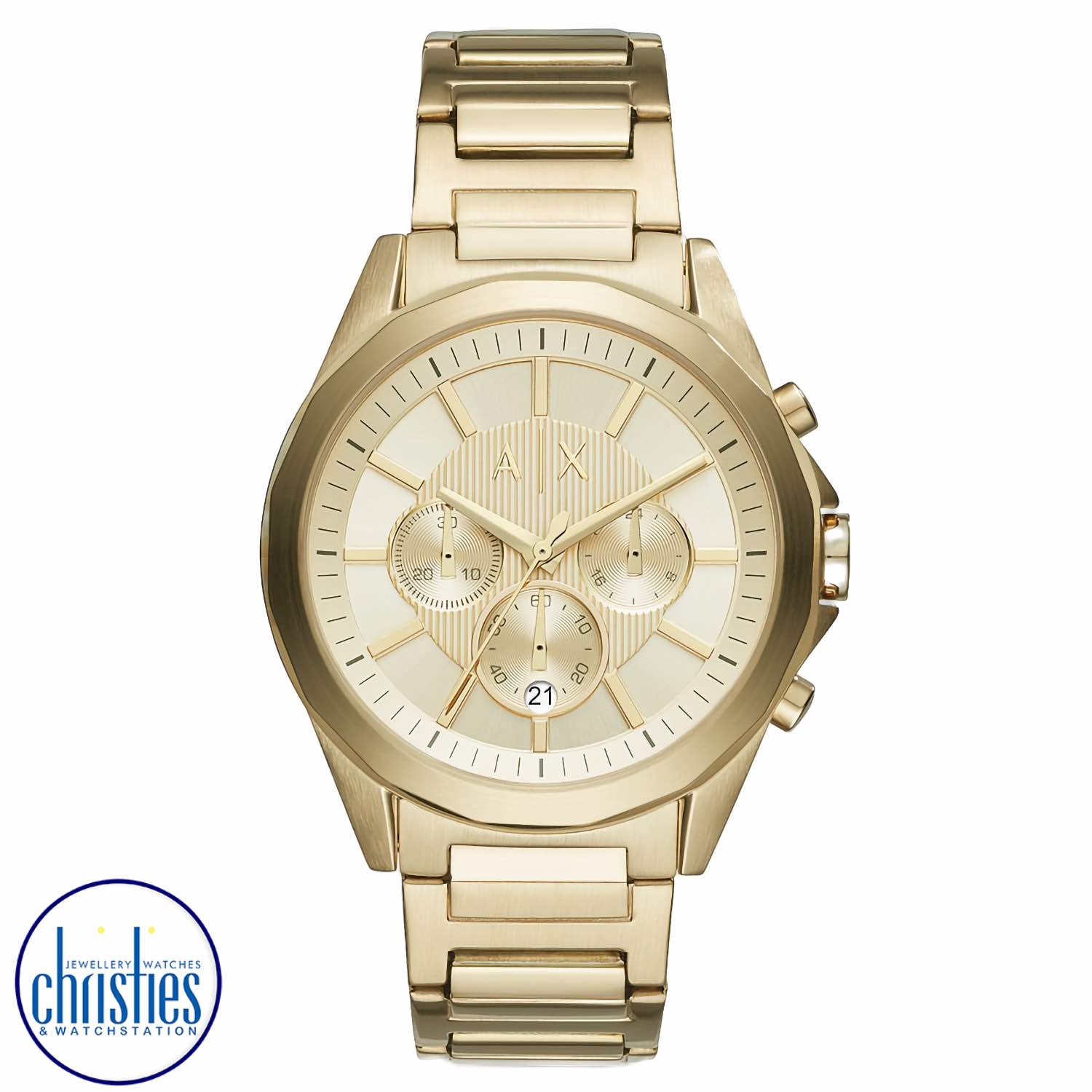 AX2602 A|X Armani Exchange Chronograph Gold-Tone Stainless Steel Watch AX2602 A|X Armani Exchange Chronograph Gold-Tone Stainless Steel Watch. AX2602 A|X Armani Exchange Chronograph Gold-Tone Stainless Steel WatchAfterpay - Split your purchase into 4 instalments - Pay for your purchase over 4 instalments, due every two weeks