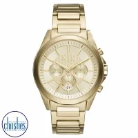 ARMANI EXCHANGE NEW ZEALAND | AX2602 A|X Armani Exchange Chronograph  Gold-Tone Stainless Steel Watch RRP $429.00 | Armani Exchange Watches  Ladies - Armani Exchange NZ - Armani Exchange Afterpay