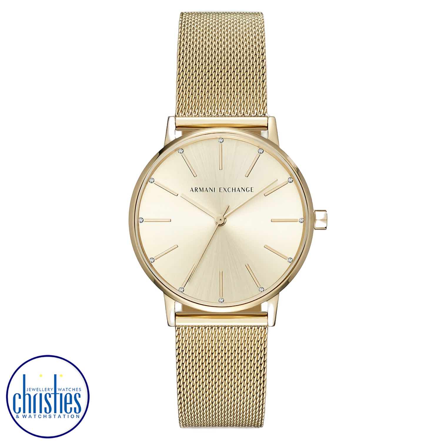AX5536 A|X Armani Exchange Gold-Tone Stainless Steel Mesh Watch. AX5536 A|X Armani Exchange Gold-Tone Stainless Steel Mesh WatchAfterpay - Split your purchase into 4 instalments - Pay for your purchase over 4 instalments, due every two weeks.
