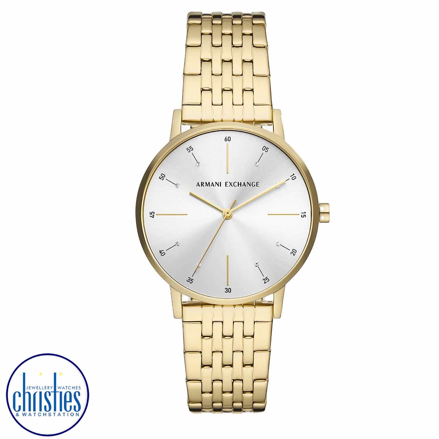 AX5579 A|X Armani Exchange Gold Tone Watch. AX5579 A|X Armani Exchange Three-Hand Gold Tone WatchAfterpay - Split your purchase into 4 instalments - Pay for your purchase over 4 instalments, due every two weeks.