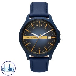 AX2442 A|X Armani Exchange Blue Leather Watch