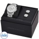 AX7141SET  A|X Armani Exchange Chronograph Stainless Steel Watch and Cuff Links Gift Set AX7141SET Armani Exchange NZ- Location Auckland - Free Delivery - Afterpay, Laybuy and Zip  the easy way to pay