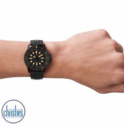 AX1855 A|X Armani Exchange Three-Hand Black Stainless Steel Watch