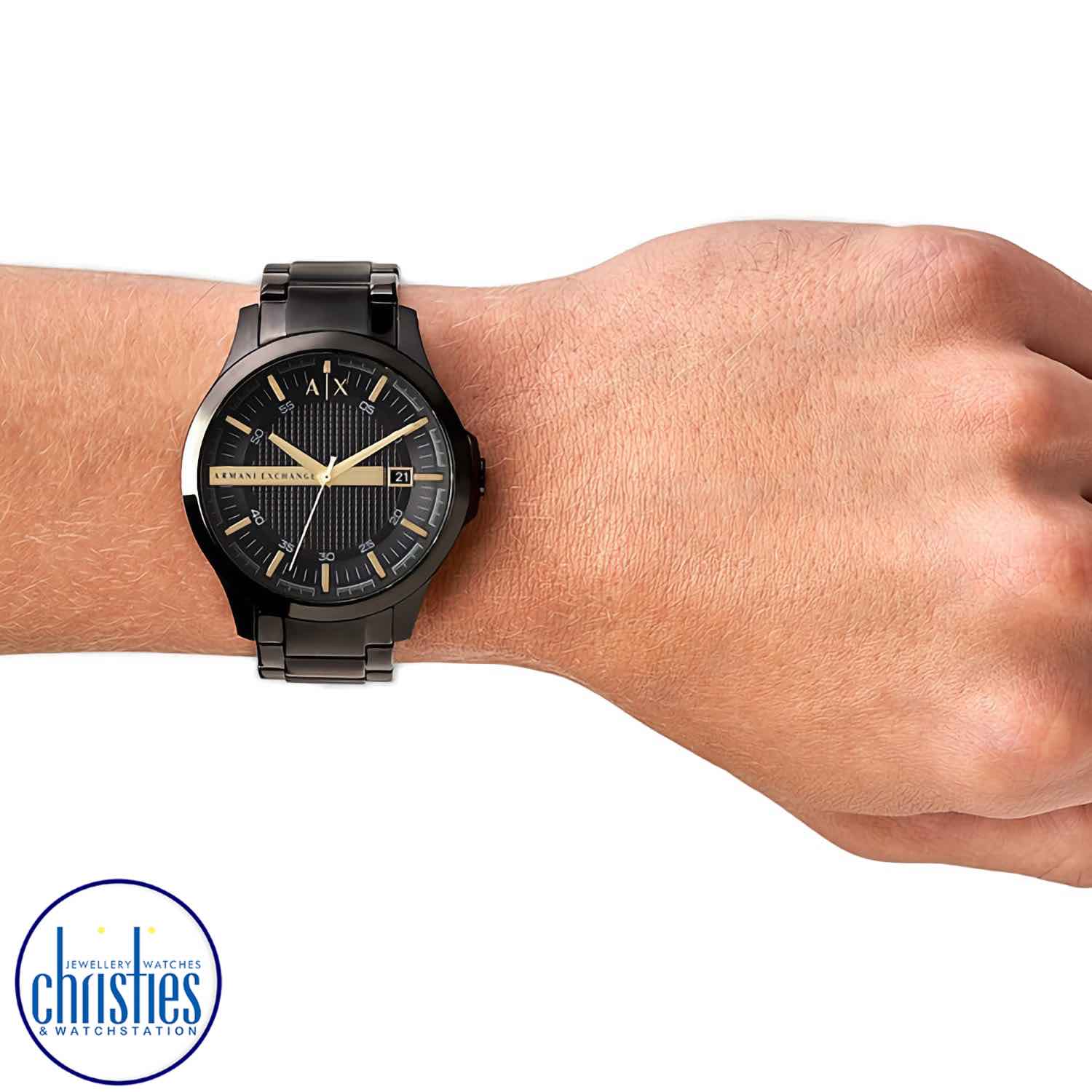 AX2413 A|X Armani Exchange Three-Hand Date Black Stainless Steel Watch AX2413 A|X Armani Exchange Three-Hand Date Black Stainless Steel Watch. AX2413 A|X Armani Exchange Three-Hand Date Black Stainless Steel WatchLAYBUY - Pay it easy, in 6 weekly payments and have it now.