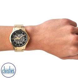 AX2419 A|X Armani Exchange Automatic Gold-Tone Stainless Steel Watch