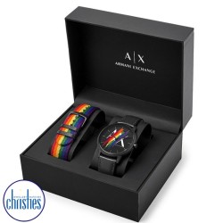AX7120 A|X Armani Exchange Cayde Rainbow Analog Watch