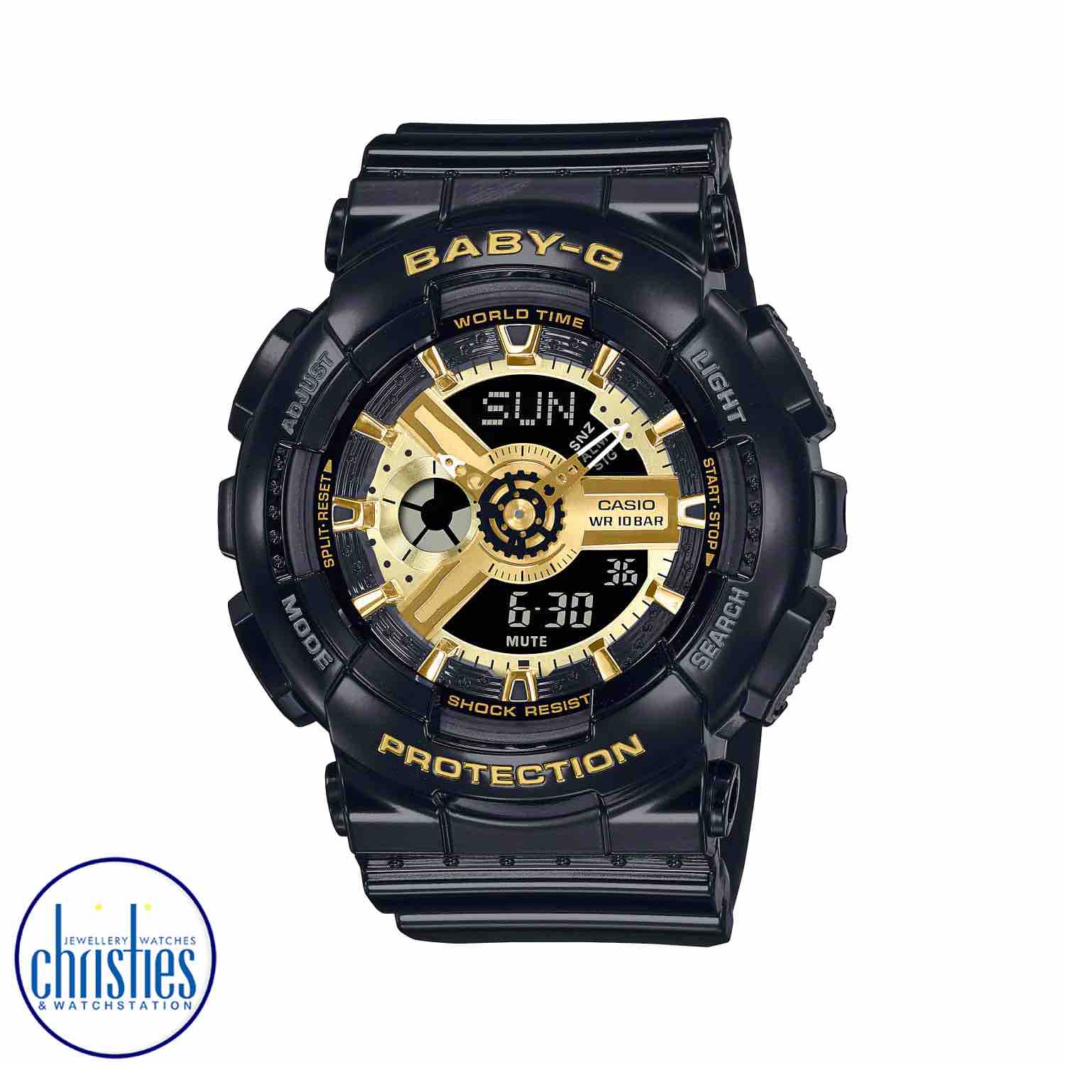 BA110X-1A Casio BABY-G Ana-Digi Watch. Slip on a splash of clean, fresh colour with an eye-catcher inspired by the popular design of the G-SHOCK GA-110. Baby-G watches price