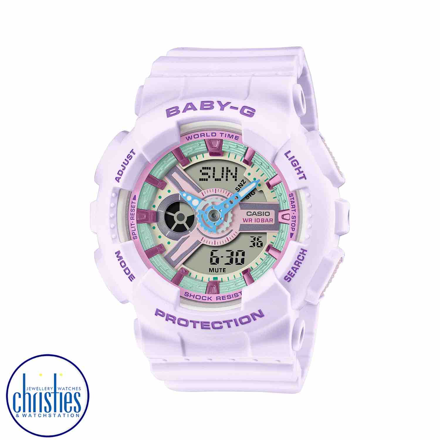 BA110XPM-6A BABY-G Pastel Meets Metallic Series Watch. Pastel meets metallic  — Choose a cute & casual, multicolour BABY-G to go with your active life. famous nz street artists
