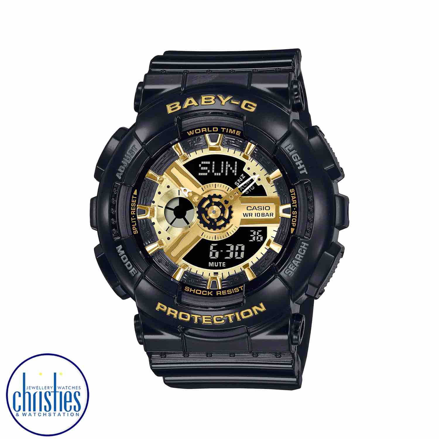 BA110X-1A Casio BABY-G Ana-Digi Watch Baby-G prices nz BA110X-1A Casio BABY-G Ana-Digi Watch. Slip on a splash of clean, fresh colour with an eye-catcher inspired by the popular design of the G-SHOCK GA-110. Baby-G watches price