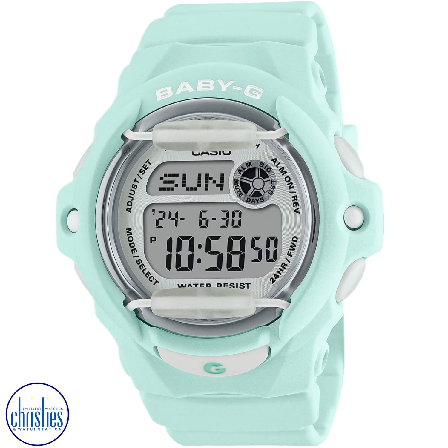 Christies Jewellery - BG-169U-3 Casio Baby-G Pastel Mint Green Watches Auckland NZ BG-169U-3 Casio Baby-G Pastel Mint Green BG-169M-1 Watches Auckland