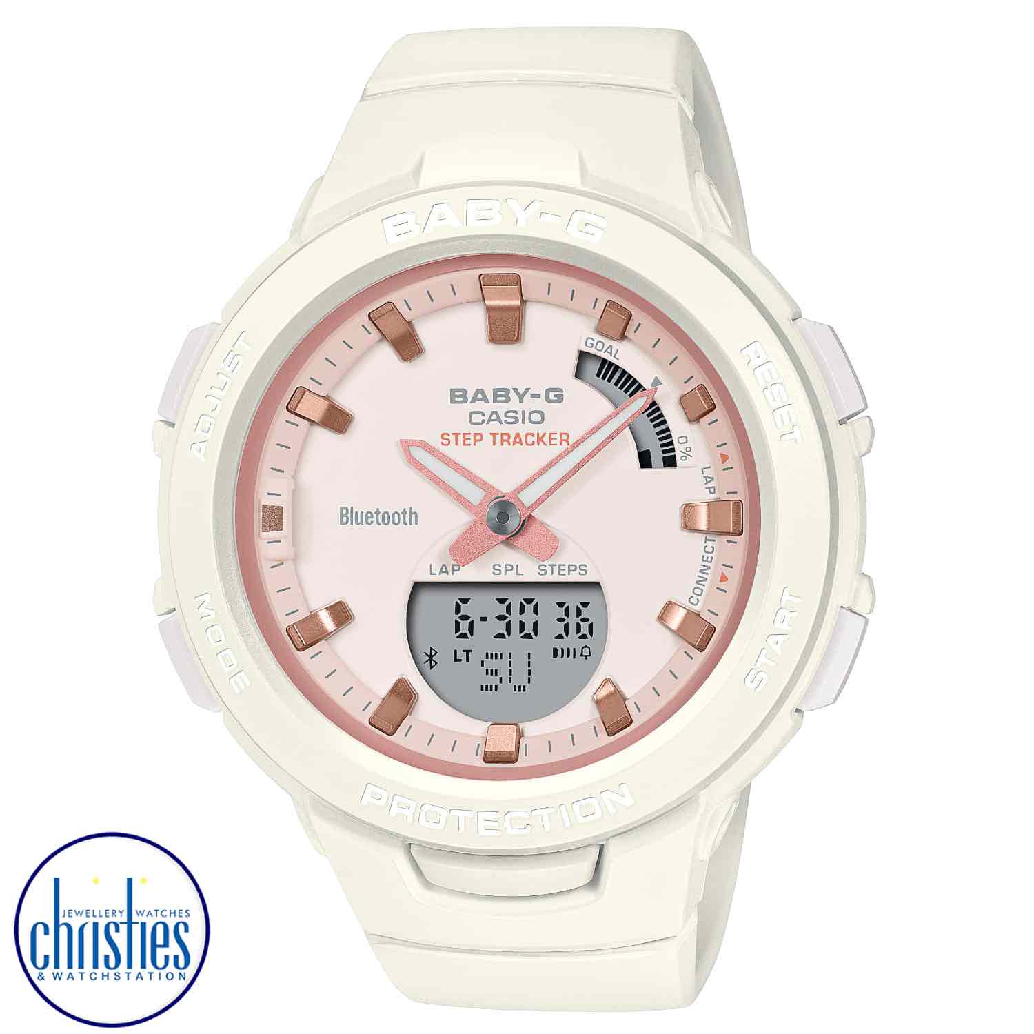 BSAB100CS-7A Casio Baby G-Squad Smartphone Link Watch. Indulge your love of BABY-G and your passion for working out with sports watches that sync with your mobile device to sweeten your daily workouts.