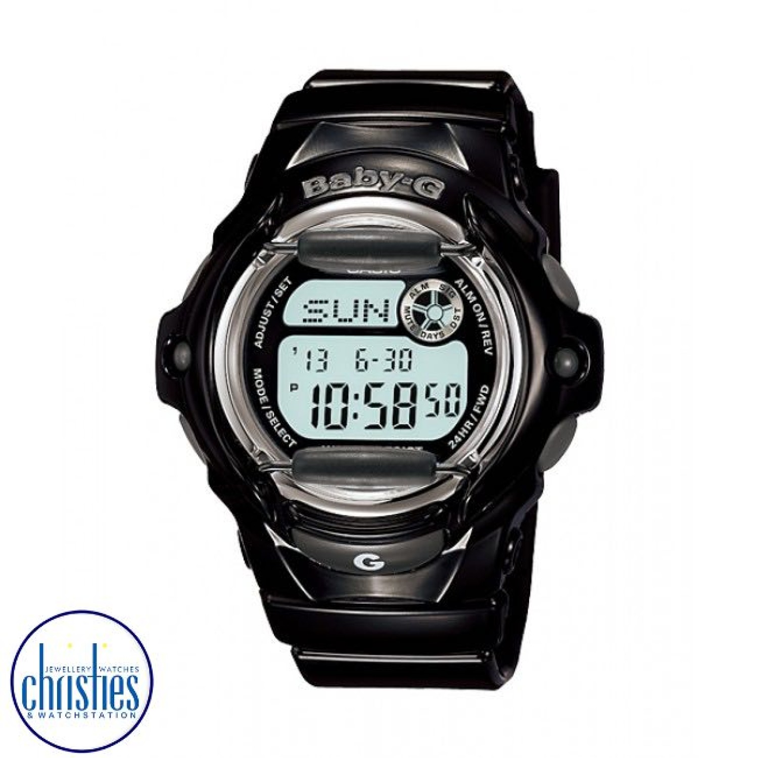 BG169R-1D Casio Baby-G Watch. Baby-G Jelly watches are shock resistant tough, but pretty. They come in great, soft colours and have all the signature G-Shock shock and water-resistant features. Featuring a Black band colour and Neutral face colour. @chris