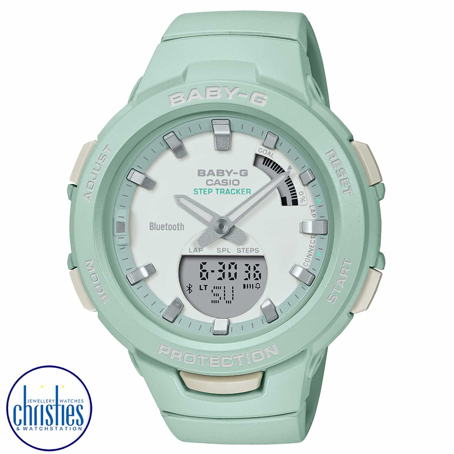 BSAB100CS-3A Casio Baby G-Squad Smartphone Link Watch. Indulge your love of BABY-G and your passion for working out with sports watches that sync with your mobile device to sweeten your daily workouts.