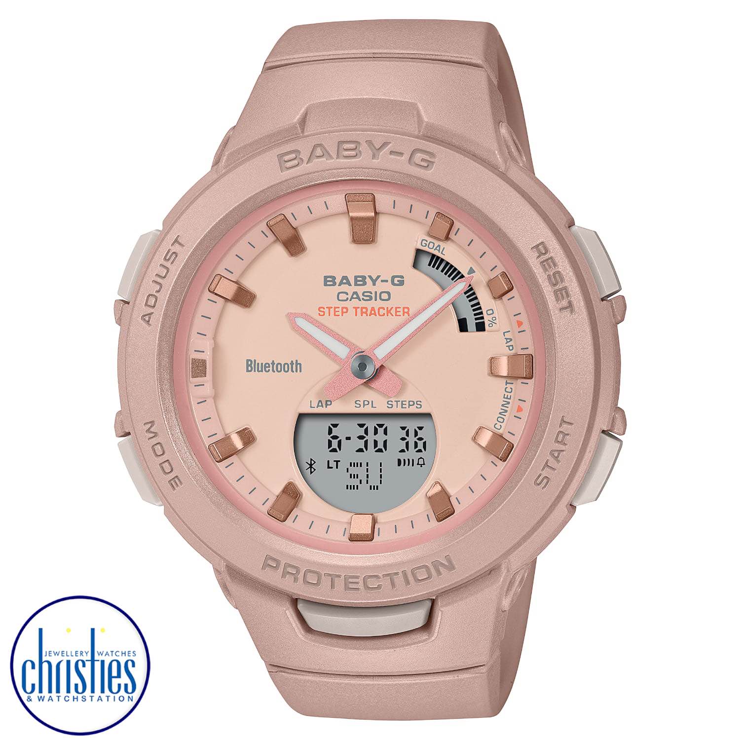 BSAB100CS-4A Casio Baby G-Squad Smartphone Link Watch. Indulge your love of BABY-G and your passion for working out with sports watches that sync with your mobile device to sweeten your daily workouts.