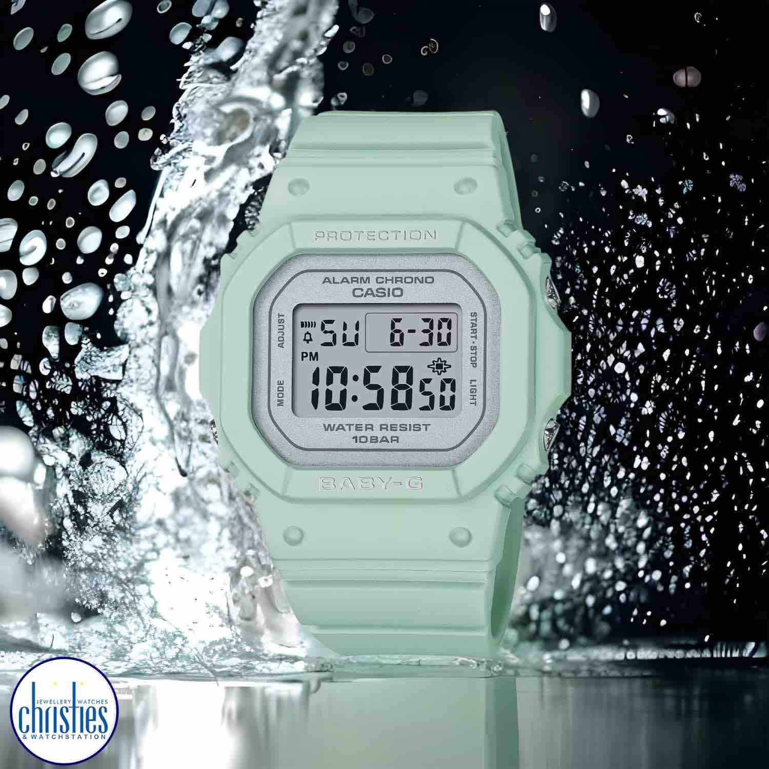 Christies Jewellery - BGD565SC-3D Casio Baby-G Spring Colours BGD565SC-3D Casio Baby-G Spring Colours. With petals of springtime hues,Comes the Baby-G watch anew,Compact and sleek, it's made for you,To accompany your every move.
