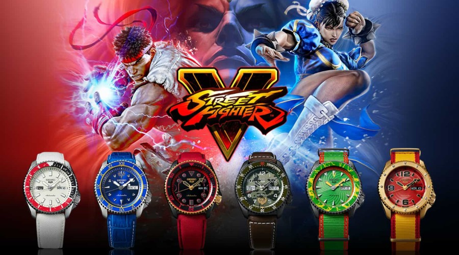 Seiko Street Fighter Limited Edition watch collection