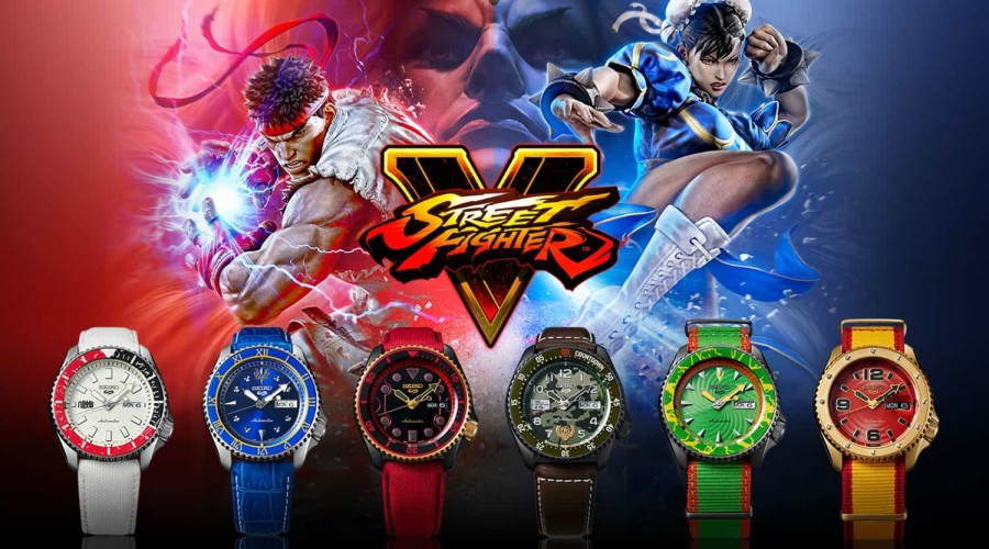 Seiko Street Fighter Limited Edition watch collection Seiko Street Fighter Limited Edition watch collection