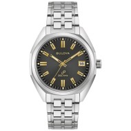 96B415 Bulova Classic Jet Star Black Dial Gold Marking Watch