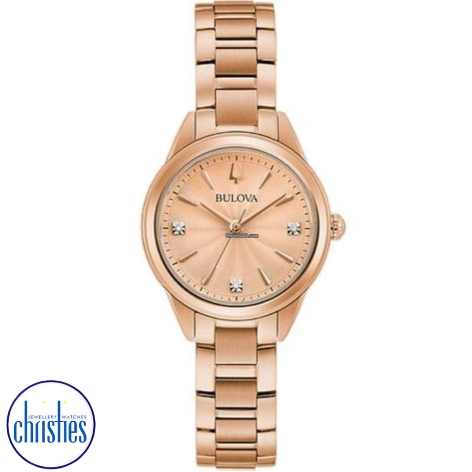 Christies Jewellery - 97P151 Bulova Women's Diamond Watch 97P151 Bulova Women's Diamond Watch. Experience luxury and elegance with the Bulova 97P151.