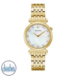 98P220 Bulova Sutton Mother of Pearl Diamond Quartz Ladies Watch