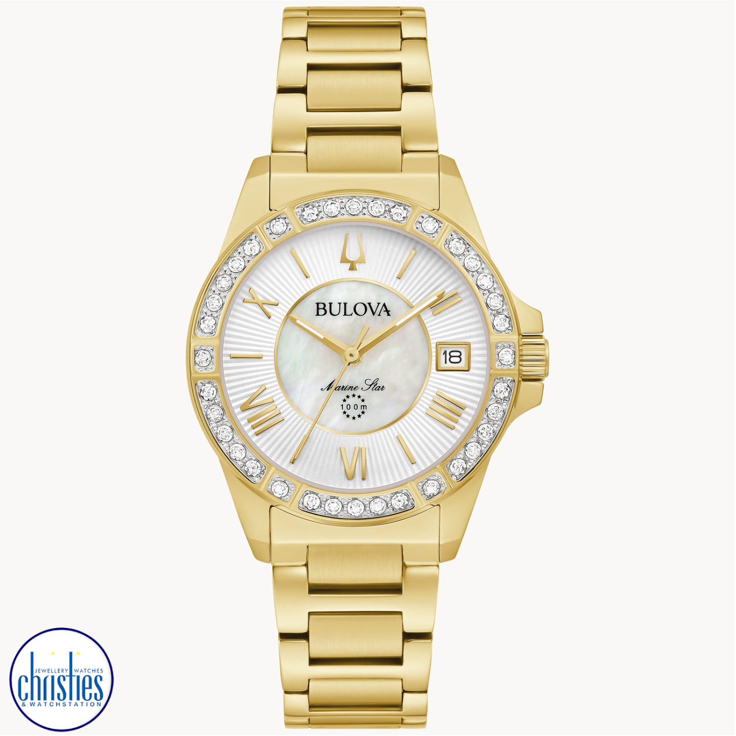 98R294 Bulova Womens Marine Star Diamond Watch. Add a touch of elegance to your look with the Bulova 98r294 Marine Star women's watch.