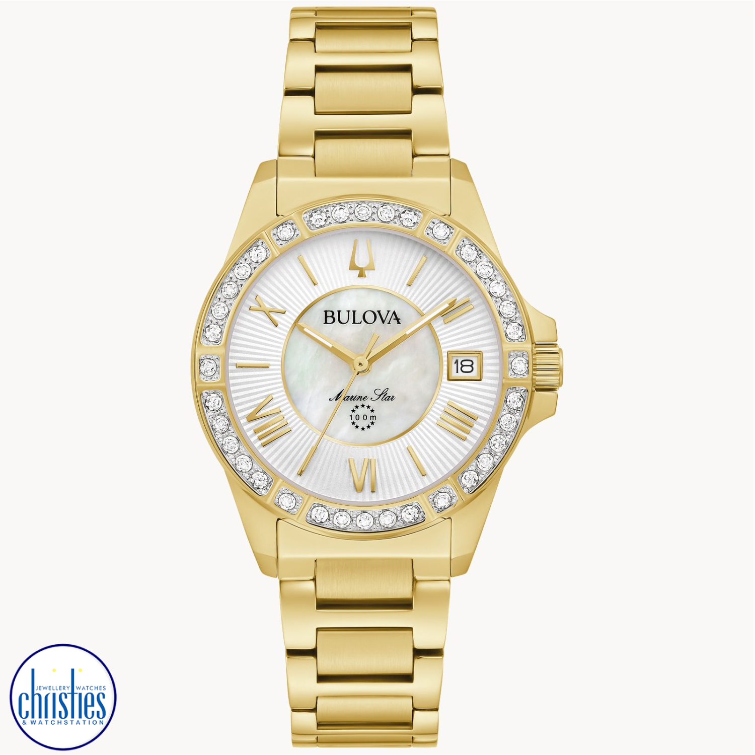 Christies Jewellery - 98R294 Bulova Womens Marine Star Diamond Watch 98R294 Bulova Womens Marine Star Diamond Watch. Add a touch of elegance to your look with the Bulova 98r294 Marine Star women's watch.