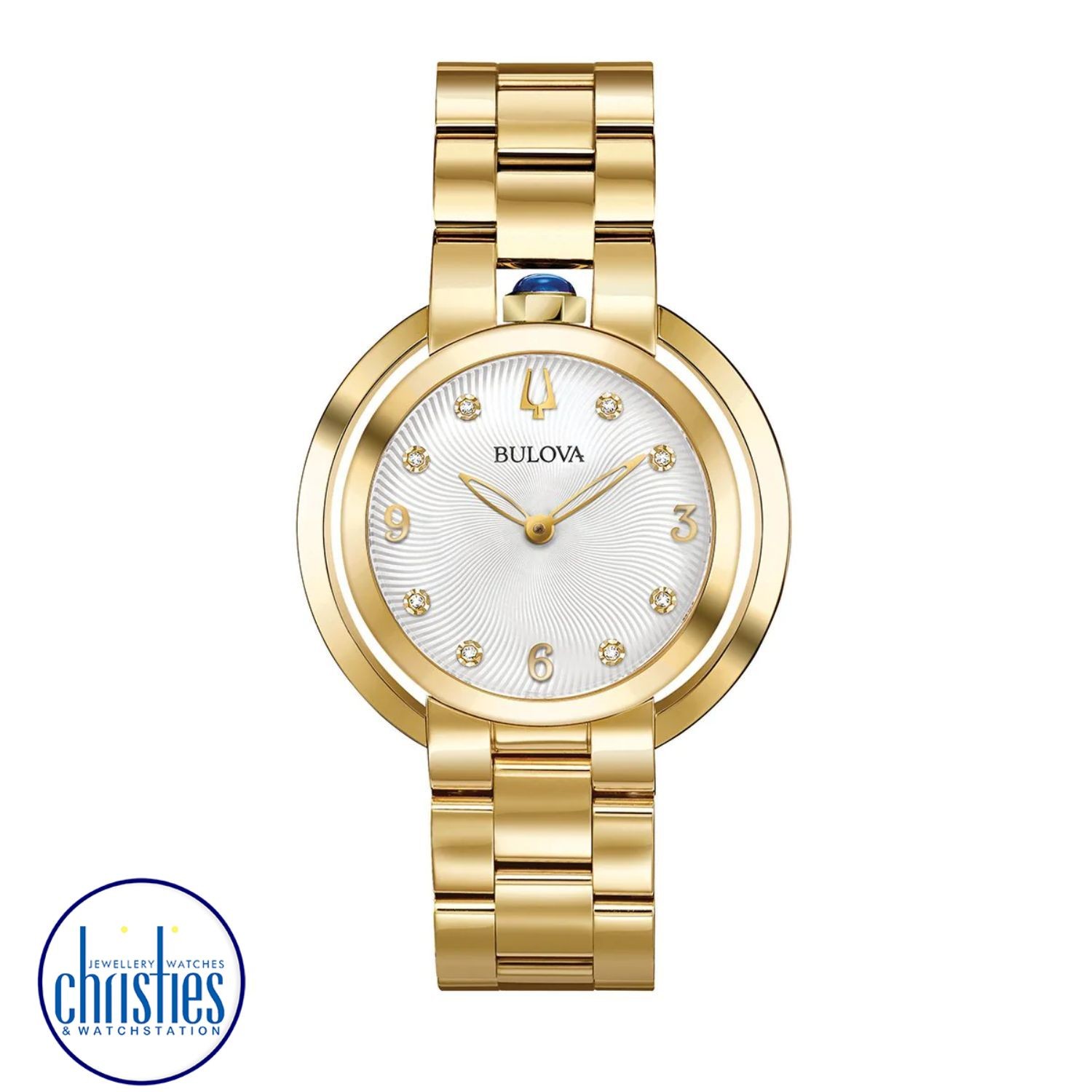 97P125 Bulova Women's Rubaiyat Diamond Watch. The Bulova 97P125 from the Rubaiyat Collection is a luxurious timepiece that reinvents the brand's heritage.