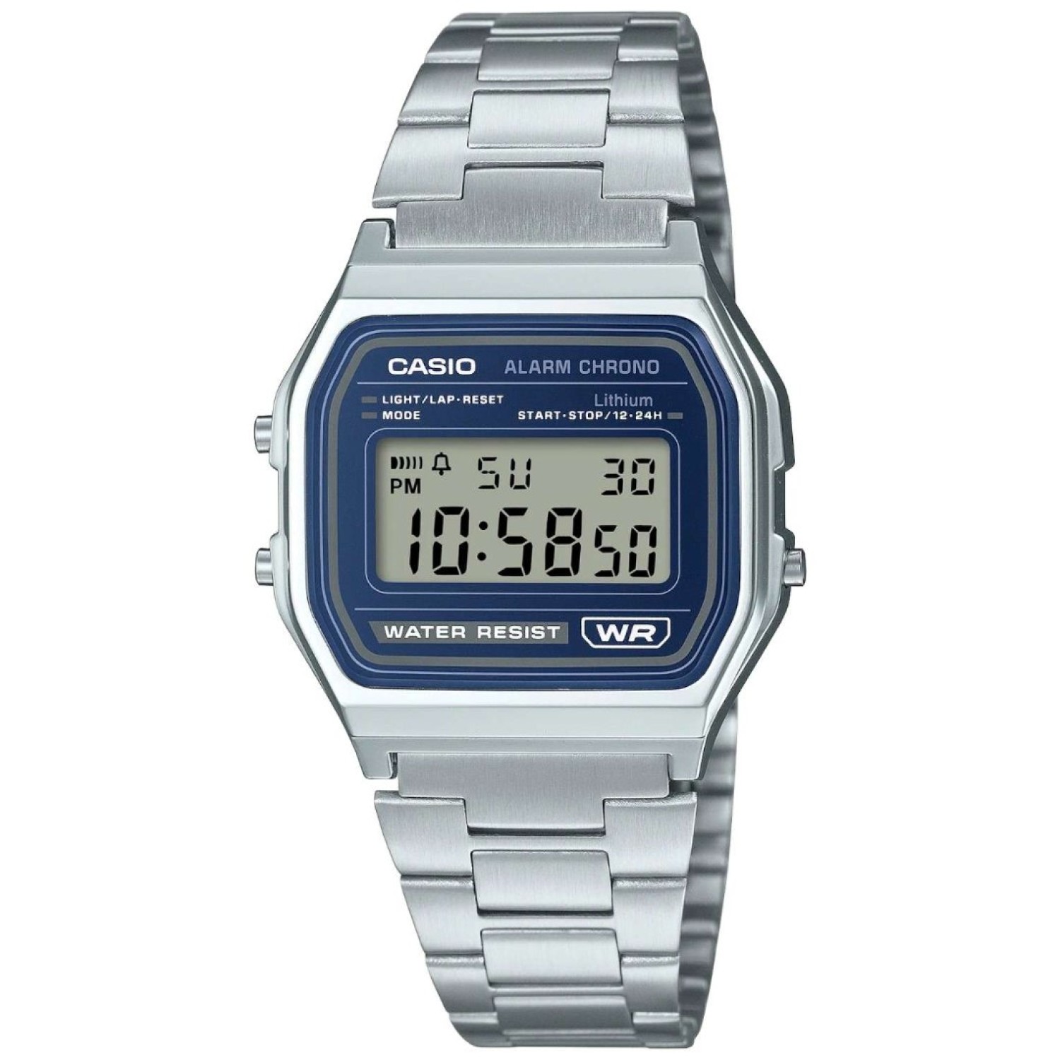 A158WEA‑2D Casio Vintage Series – Blue Face Retro Watch A158WEA‑2D Casio Vintage watch with blue dial. Features include daily alarm, hourly time signal, auto calendar, and 2‑year Casio guarantee from authorised NZ stockists.