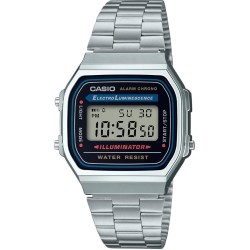 A168WA-1 Casio Alarm Vintage Series Silver Watch 