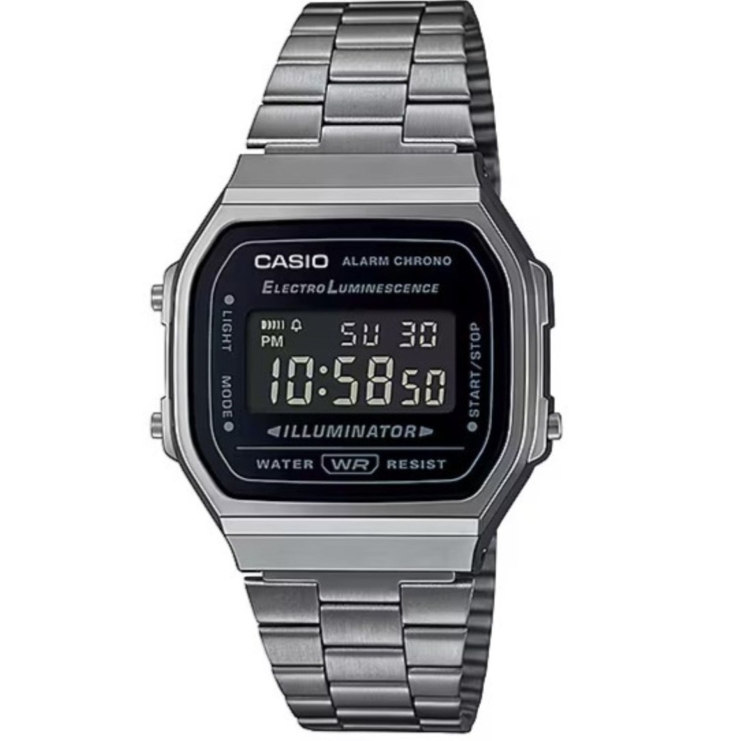 Christies Jewellery - A168WGG-1B Casio Vintage Series Watch Auckland NZ A168WGG-1B Casio Vintage Series Watch with gunmetal IP treatment on casing