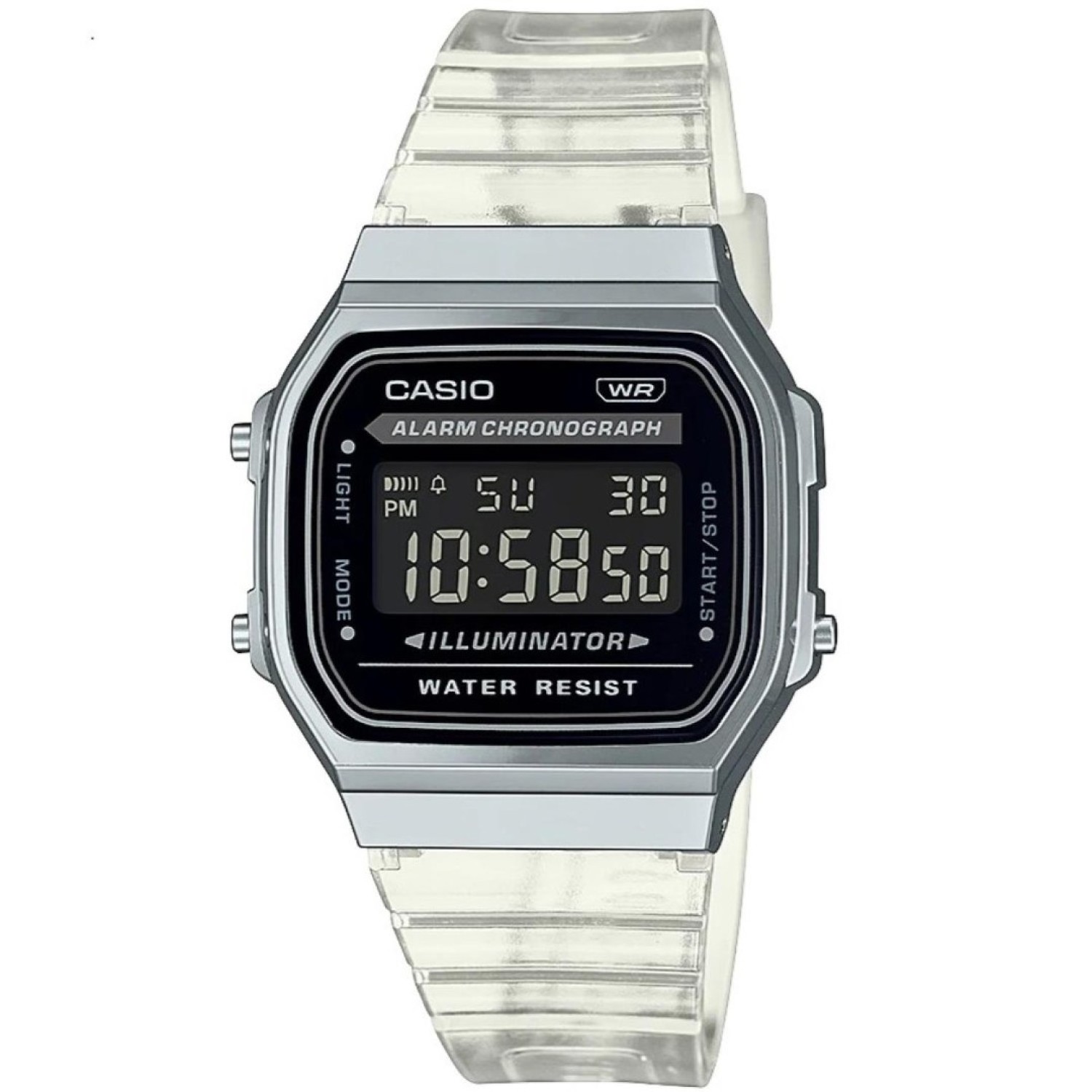 Christies Jewellery - A168XES-1B Casio Vintage Series Watch Auckland NZ A168XES-1B Casio Vintage Series Watch A168XES-1 | Translucent band