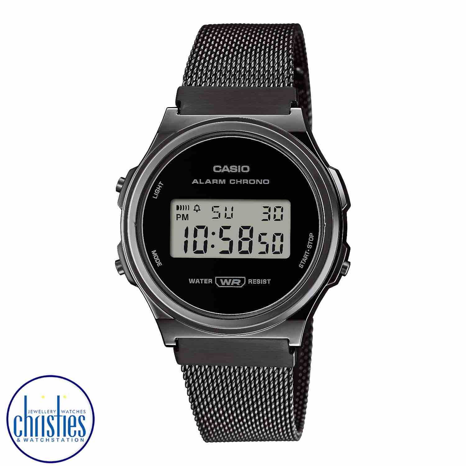 A171WEMB-1A Casio Vintage Alarm Chronograph Watch men's casio g-shock nz