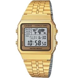 A500WGA-9D CASIO Vintage Digital Gold Watch