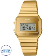 A700WEVG-9A CASIO Vintage Digital Gold Watch A700WEVG-9A CASIO Vintage Digital Gold Watch