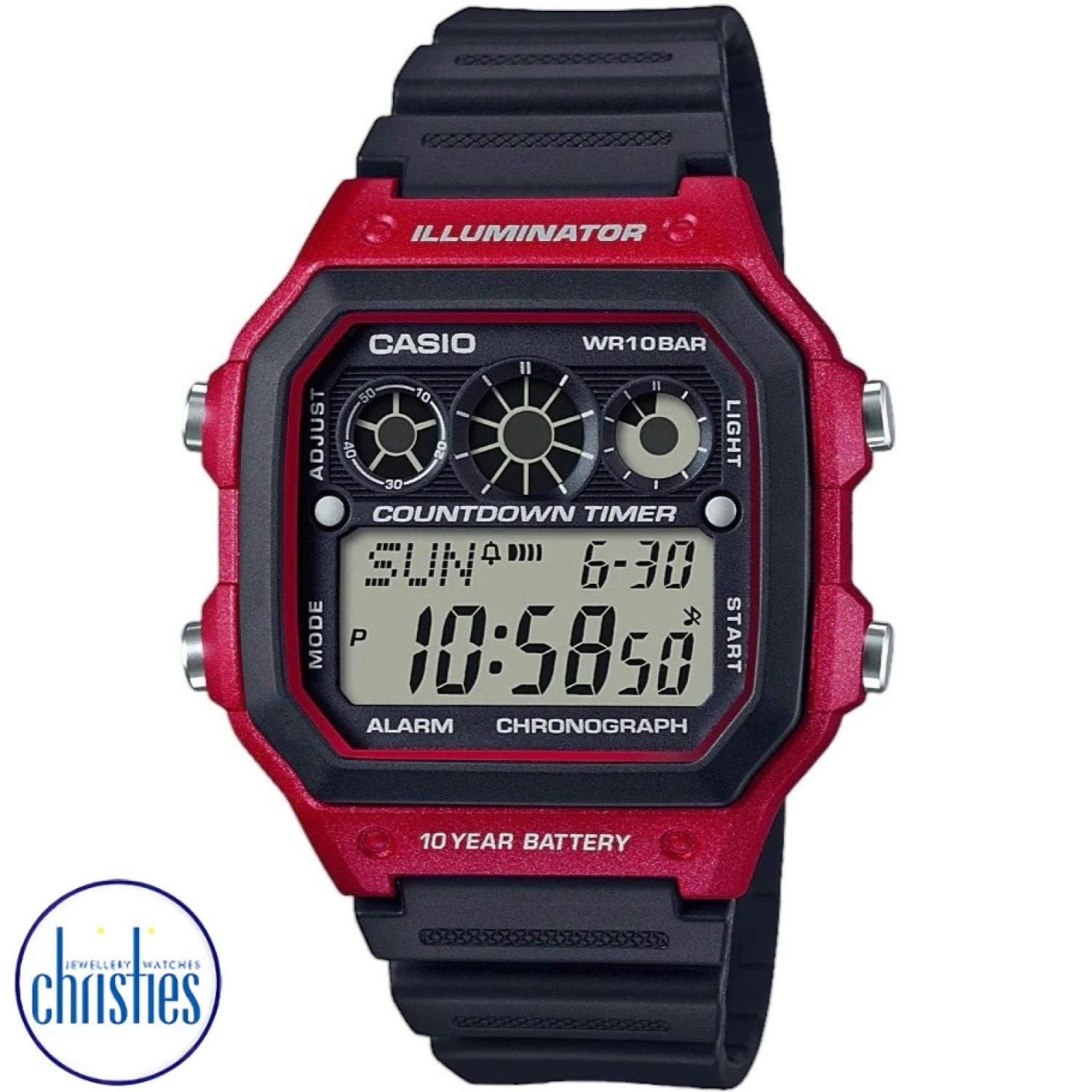 AE1300WH-4A Casio. 2 Year Casio Guarantee which is only available at authorised New Zealand Casio Stockist 3 Months No Payments and Interest for Q Card holders Resin Glass This watch is pressure rated at 100 metres or 10bar. This makes @christies.online