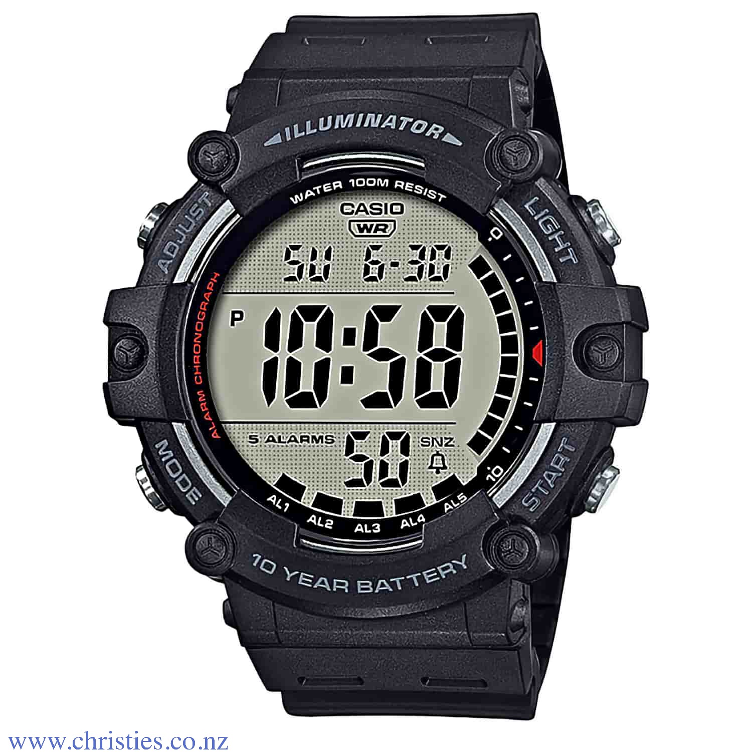 AE1500WH-1AV Casio Digital Watch. LAYBUY - Pay it easy, in 6 weekly payments and have it now. Only pay the price of your purchase, when you pay your instalments on time. A late fee may be applied for missed payments. Create an account in a few easy steps 