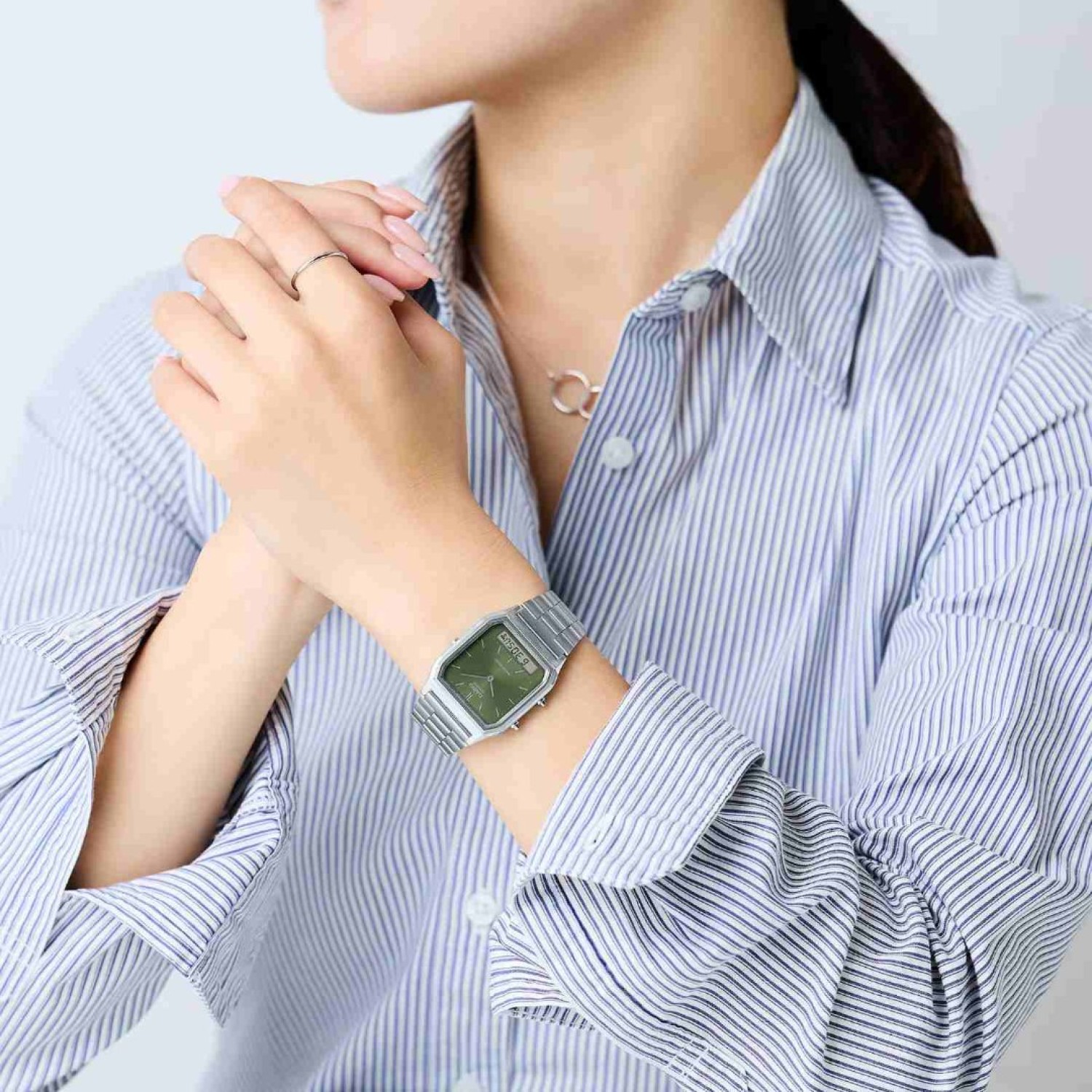 AQ230A-3A Casio Analogue Digital Watch – Casio New Zealand and Auckland AQ230A-3A Casio Analogue Digital Watch by Casio New Zealand and Auckland | Dual time watch with green dial
