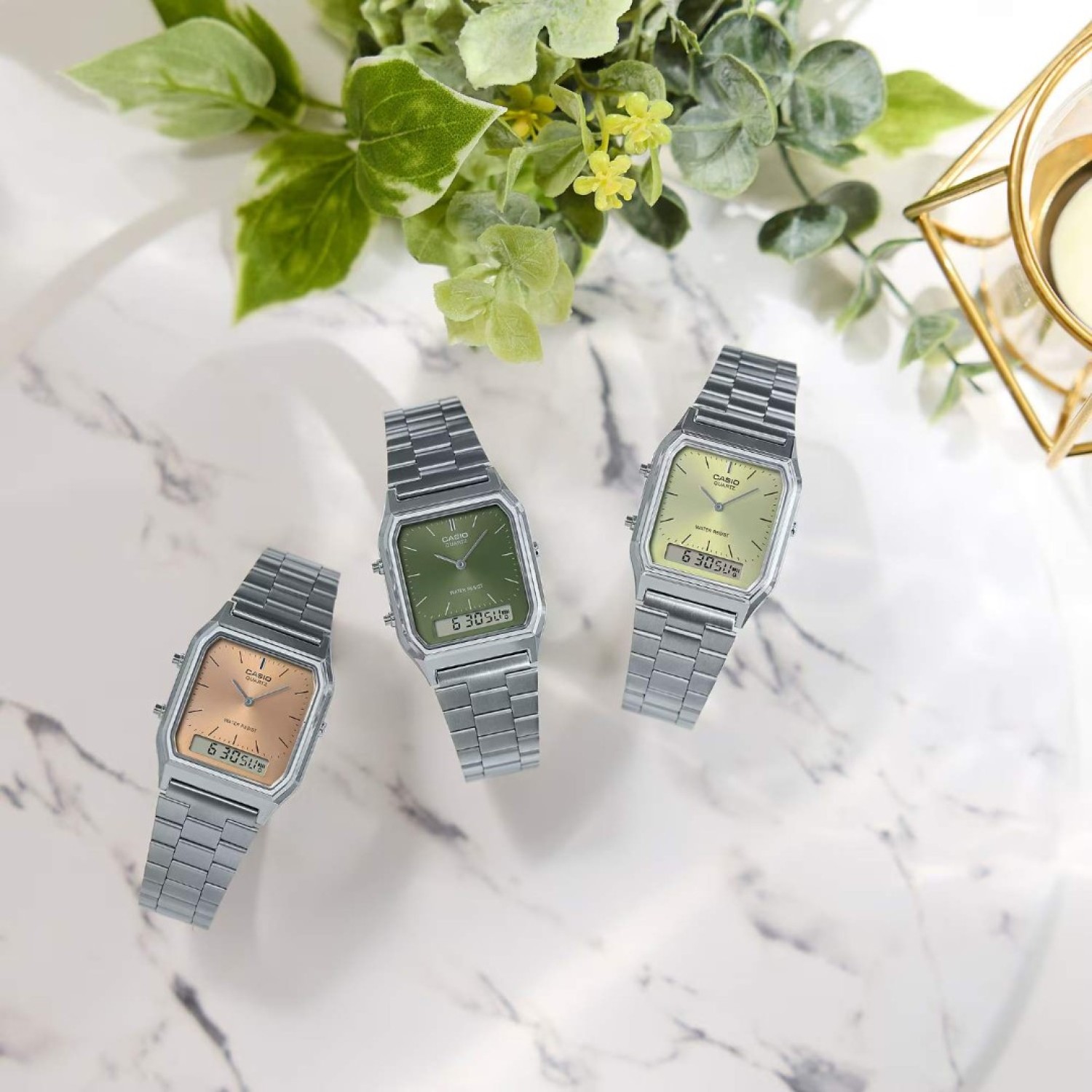 AQ230A-3A Casio Analogue Digital Watch – Casio New Zealand and Auckland AQ230A-3A Casio Analogue Digital Watch by Casio New Zealand and Auckland | Dual time watch with green dial