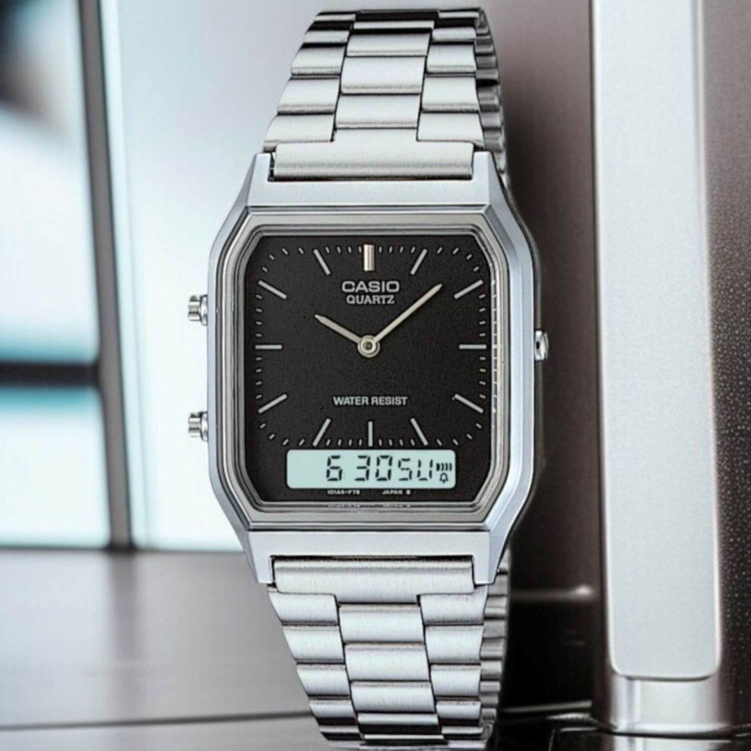 AQ230A-1D Casio Analogue Digital Watch – Casio New Zealand and Auckland AQ230A-1D Casio Analogue Digital Watch by Casio New Zealand and Auckland | Dual Time with black dial watch