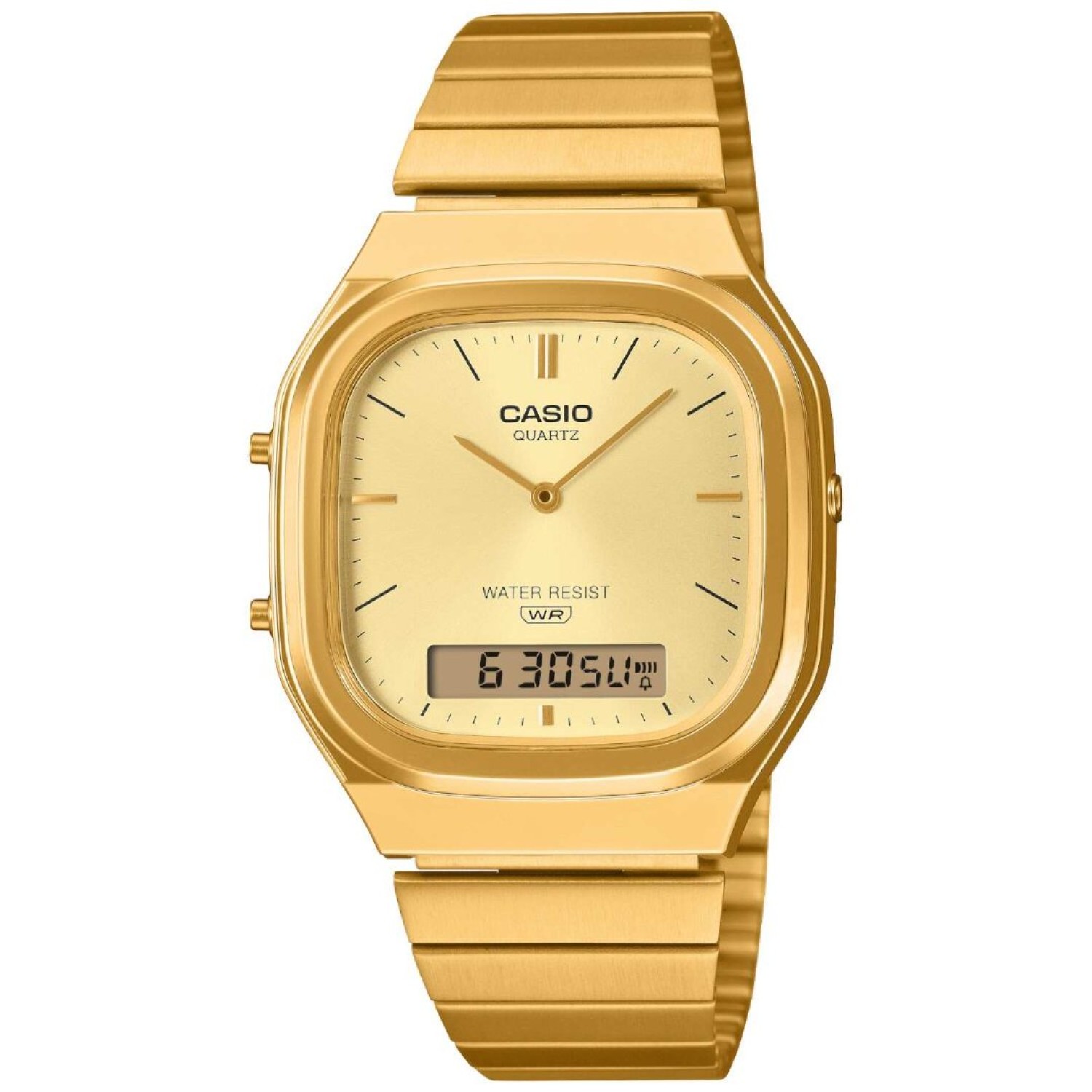 AQ240EG-9A Casio Vintage Retro Dual Display Watch - Gold Tone – Casio New Zealand and Auckland - Free Delivery - Afterpay and Zip the easy way to pay - Cheap Casio Watches Auckland AQ240EG-9A Casio Vintage Retro Dual Display Watch - Gold Tone by Casio