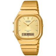 AQ240EG-9A Casio Vintage Retro Dual Display Watch - Gold Tone