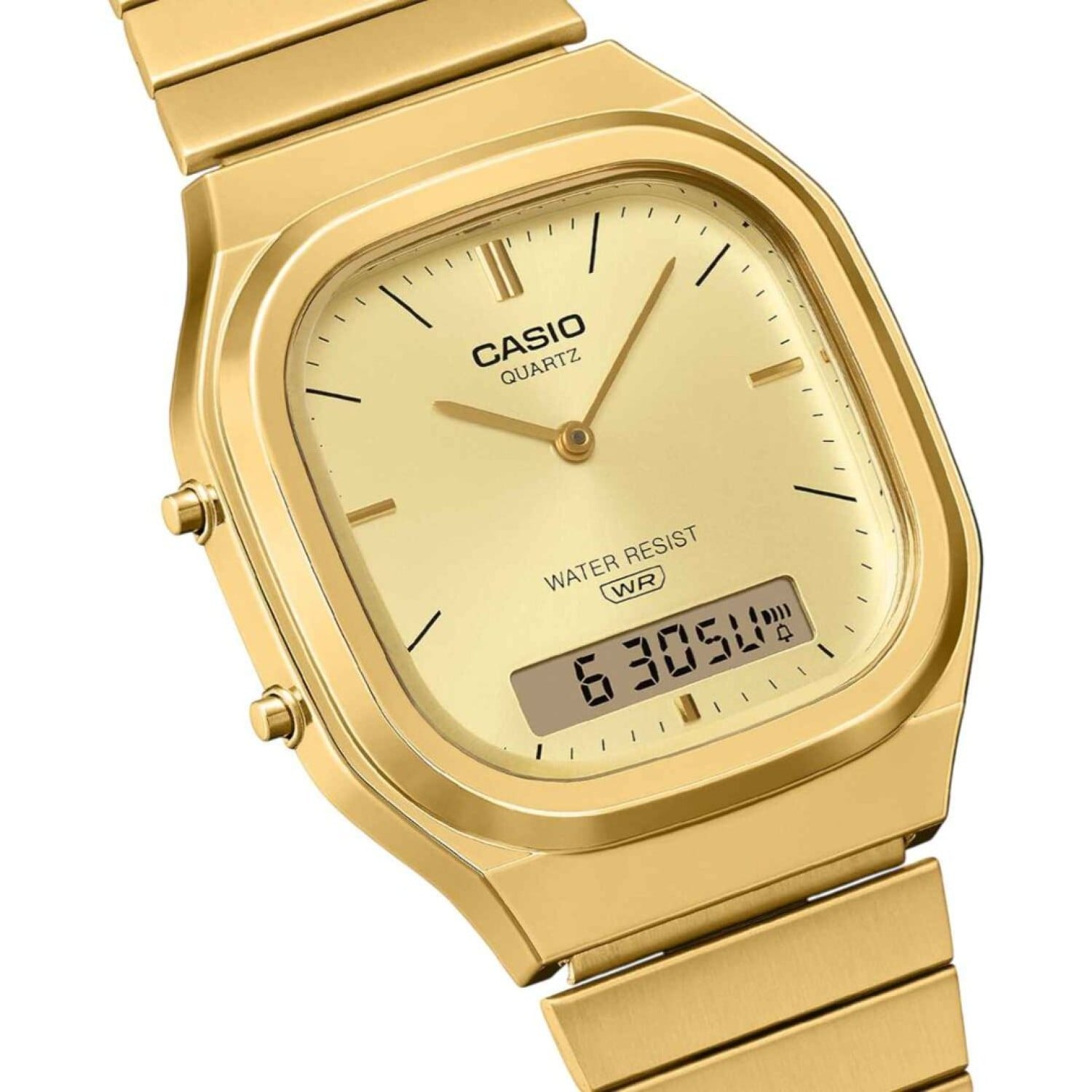AQ240EG-9A Casio Vintage Retro Dual Display Watch - Gold Tone – Casio New Zealand and Auckland - Free Delivery - Afterpay and Zip the easy way to pay - Cheap Casio Watches Auckland AQ240EG-9A Casio Vintage Retro Dual Display Watch - Gold Tone by Casio